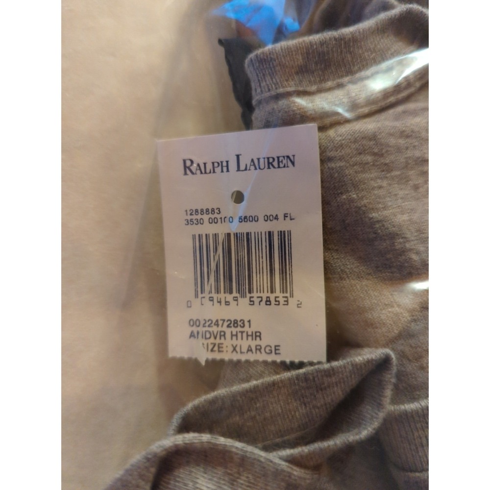 Vintage Mens Polo Ralph Lauren Grey Professional Preppy School Bear T-Shirt XL - Picture 6 of 6